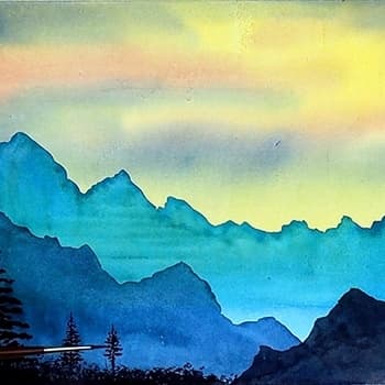 Watercolor Mountains