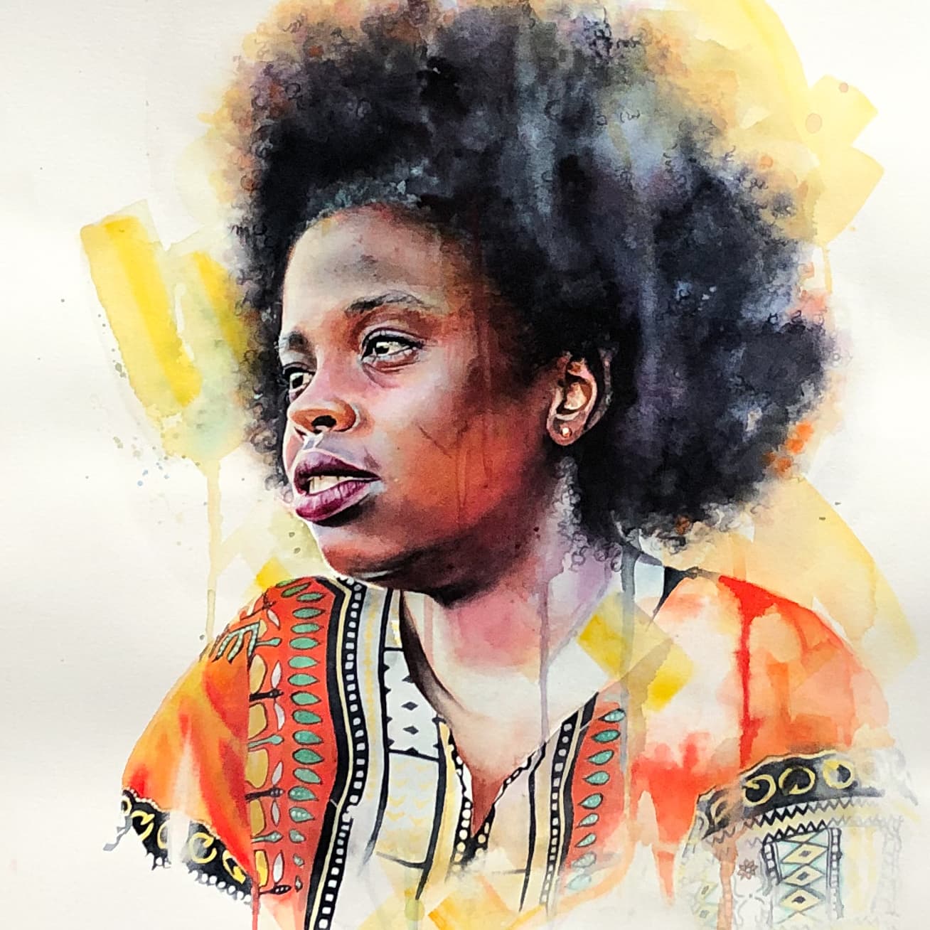 Watercolor Portrait 1308 × 1308