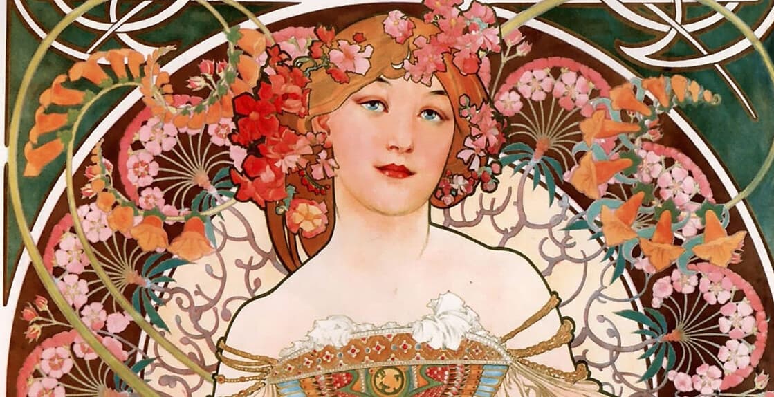 Art Nouveau - "Reverie" by Alphonse Mucha