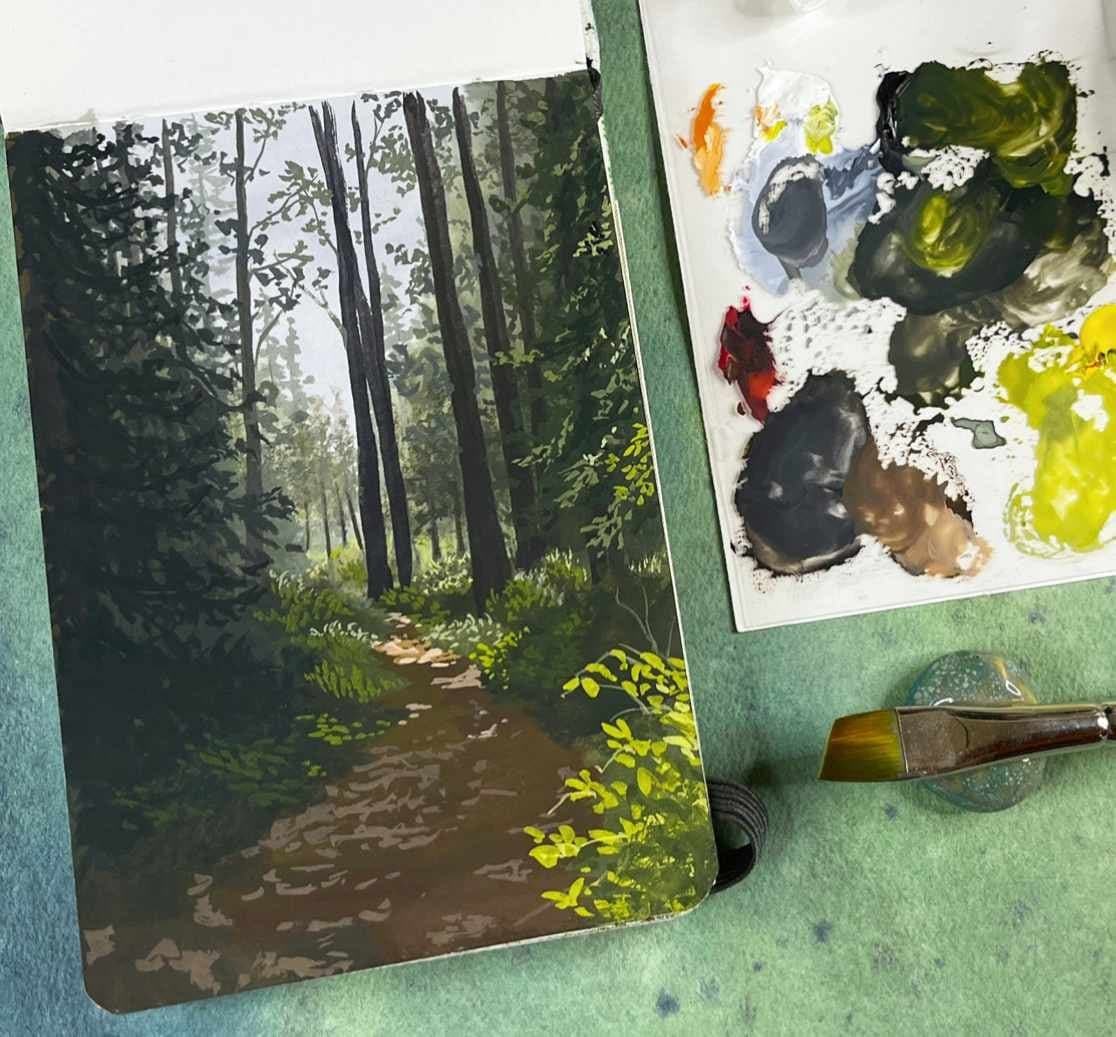 Gouache Painting by Ruth Wilshaw