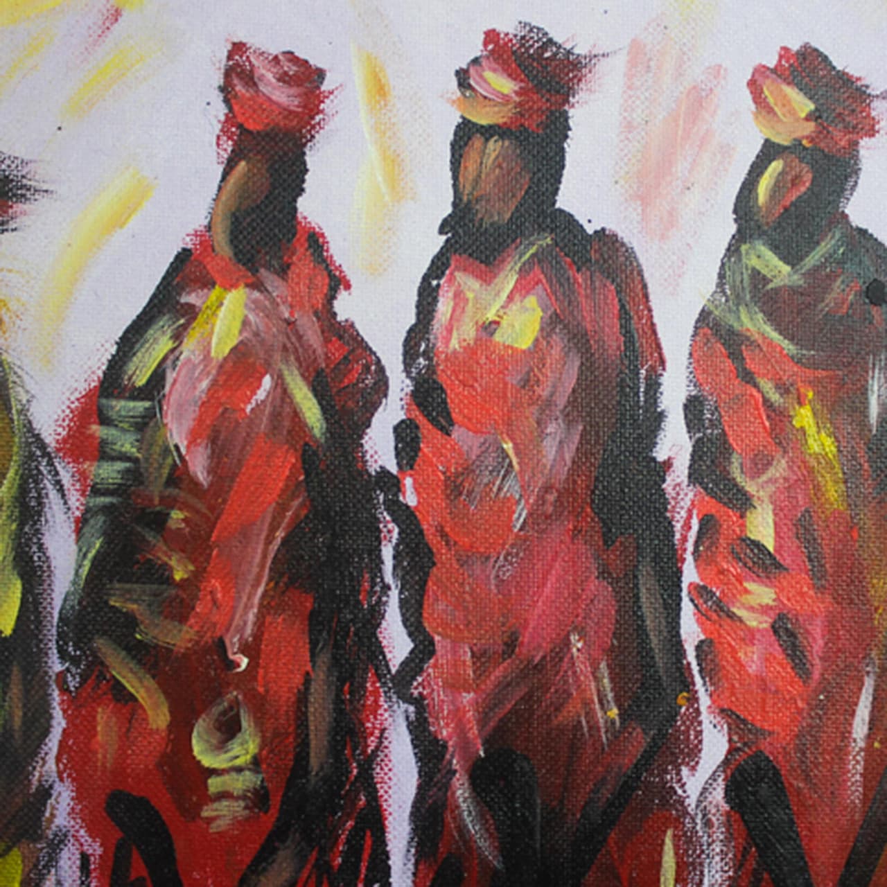 Masai Warriors Painting 1280 × 1280