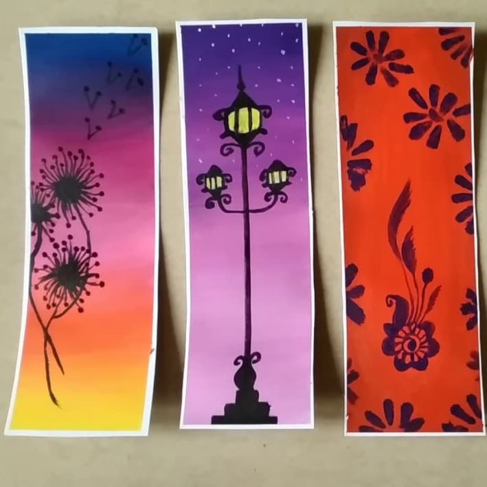 Bookmarks with Acyrlic Paintings 709 × 709