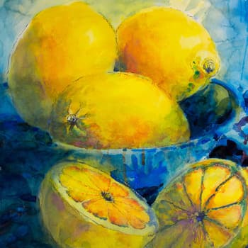 Watercolor Lemons
